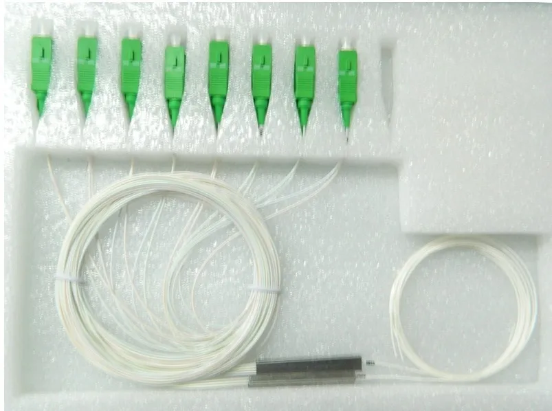 Оптоволоконный Одномодовый Оптический Сплиттер plc типа 1x8|ftth splitter|optical splitterfiber optic