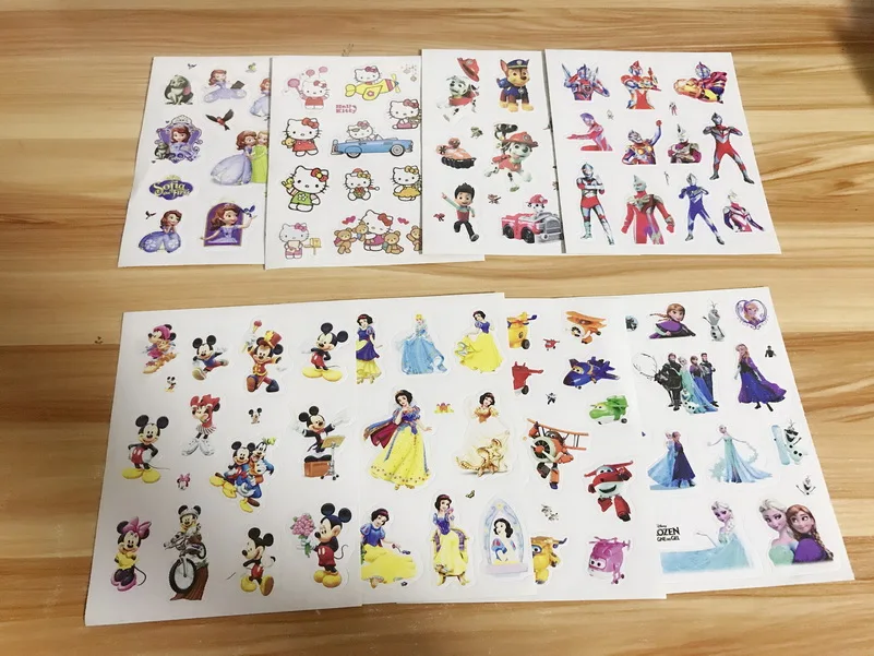 Cartoon Stickers toy Different Sheets Children Stickers Toys Scrapbook Gifts For Kids