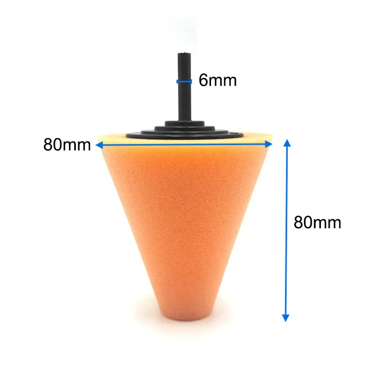 Автомобильный обод для ступицы колеса полировальные диски войлочные губки колодки мотоцикл автомобильный брусок для шлифовки конусная Полировочная губка насадка в форме круга