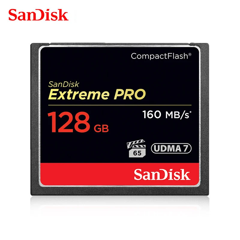 Карта памяти SanDisk CF 16 ГБ 32 ГБ 64 Гб 128 ГБ карта CF extreme PRO высокоскоростная Компактная флеш-карта для DSLR и HD видеокамеры скидка - Емкость: SD-C-03-128G