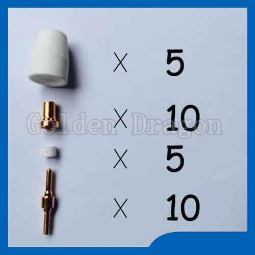 

Free shipping PT31 LG40 Plasma Cutting Cutter Consumables Extended TIP Nozzles, Electrode Fit Cut40 50D,30PK