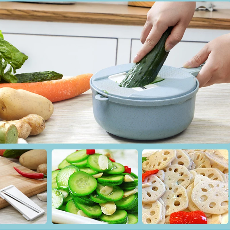 

050 Multi-function Vegetable Cutter with Steel Blade Mandoline Slicer Potato Peeler Carrot Cheese Grater vegetable slicer