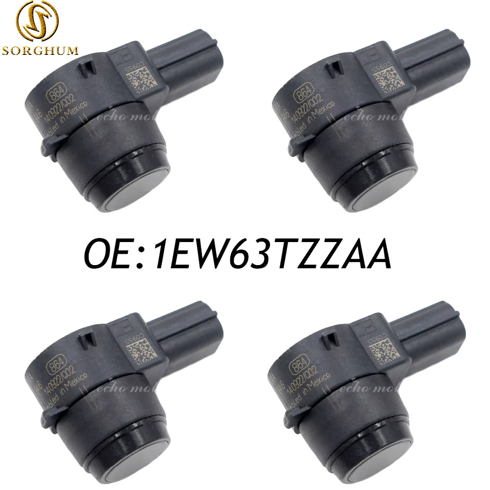 

4PCS PDC Fits Dodge Chrysler Jeep 1EW63TZZAA Bumper Object Parking Sensor Assist Reverse Backup 1EW63HBVAA