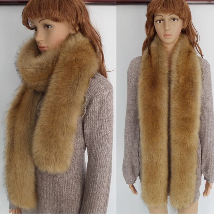 Купить лиса енот меховой воротник меховой шарф из искусственного меха ...