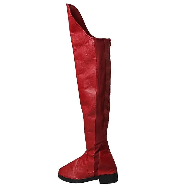 Supergirl Kara Danvers Kara Zor-El Red Boots Cosplay Shoes Handmade