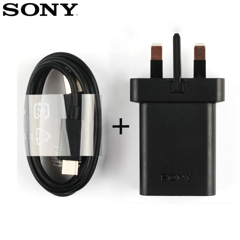 Быстрый Chatger адаптер быстрое зарядное устройство для sony Xperia XZs G8232 X Compact F5321 XA2 Ultra XZ2 XZ Premium XZP type-C кабель - Тип штекера: UK-Adapter-Cable