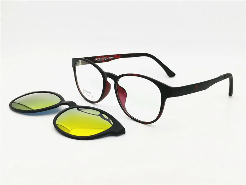 Классический 001 ULTEM wayframe форма оптические очки Рамка с магнитным зажимом на поляризованных солнцезащитных очков линзы Удобный 2 в 1 очки