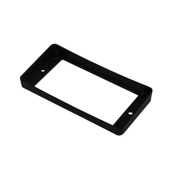 

FLEOR 10 Set Black Plastic Humbucker Mounting Ring Bridge Pickup Frame Curved 92x46x7~10mm&3~5mm for LP Style Electric Guitar