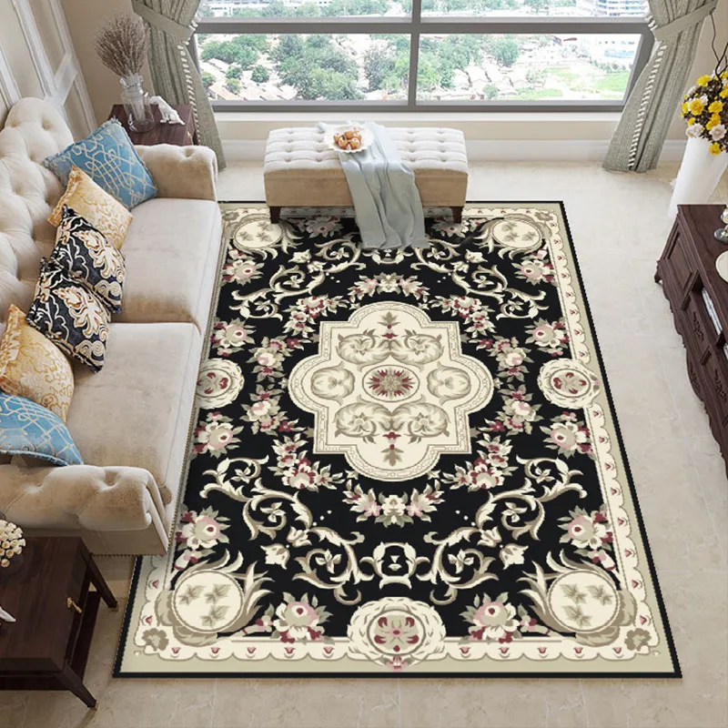 European Printed Style Carpets For Living Room large Area Rugs For Bedroom Study Room Floor Mats Coffee Table Sofa Home Carpet