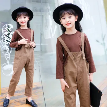

2019 Spring Autumn Girls Sport Clothes Set Long Sleeve Top+Pants 2Pcs Suit Kid School Perform Casual Clothing Set