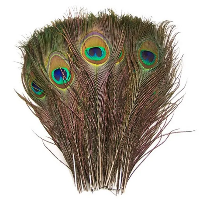

Quality peacock feathers 20 Pcs/lot length 25-32 beautiful natural peacock feather Diy jewelry Decorative Deco fittings