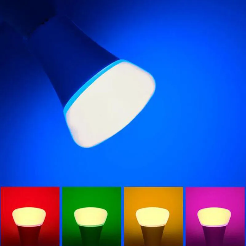 E27 Светодиодный лампочки для сценического освещения Яркость 18 Вт RGB 12 Цветов с