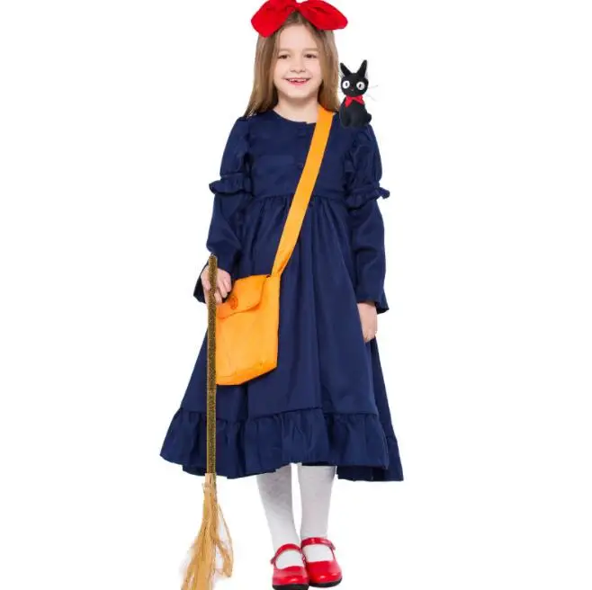 Детский костюм Kiki для девочек косплея аниме вечерние костюмы на Хэллоуин A282 |