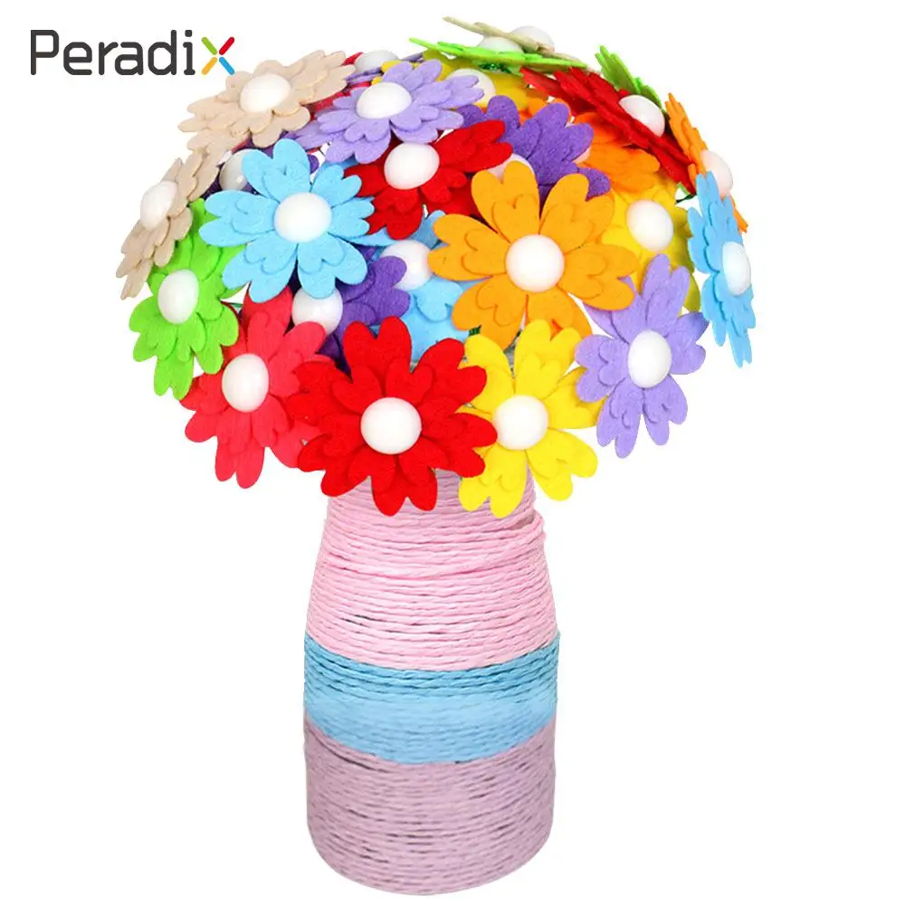 2018 Drop Shipping Buttons Bouquets Flower Small Ornaments Handmade Glass Fun Kids DIY Button Bouquet Decor | Игрушки и хобби