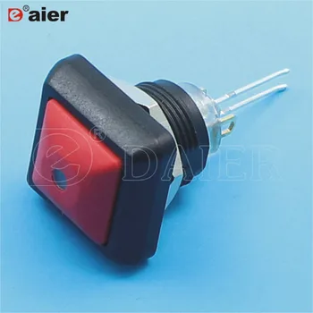 

50PCS DS-12S-DM 12mm LED illuminated pushbutton switch red