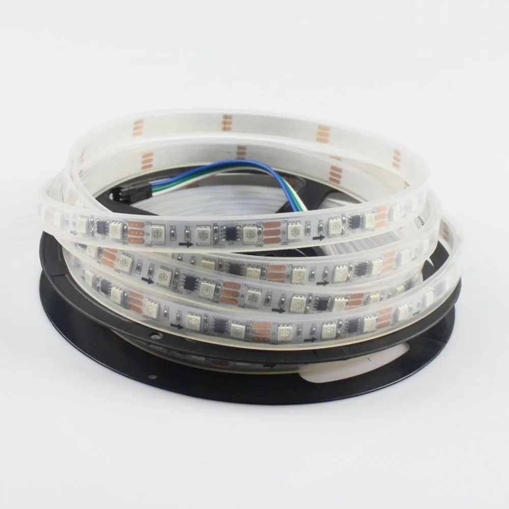 Цветная светодиодная лента ws2811ic 5050 RGB SMD 5 м 12 в пост. Тока индивидуальная