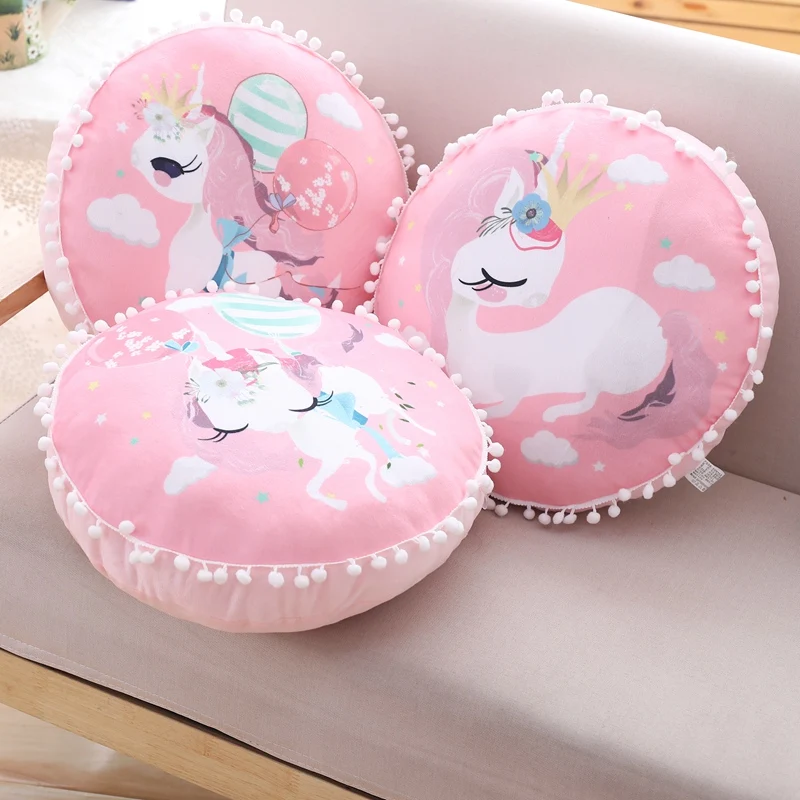 

1pc 38cm Kawaii Unicorn Plush Pillow Stuffed Animal Horse Unicorn Toy Sofa Cushion Cute Dolls for Kids Children Christmas Gifts