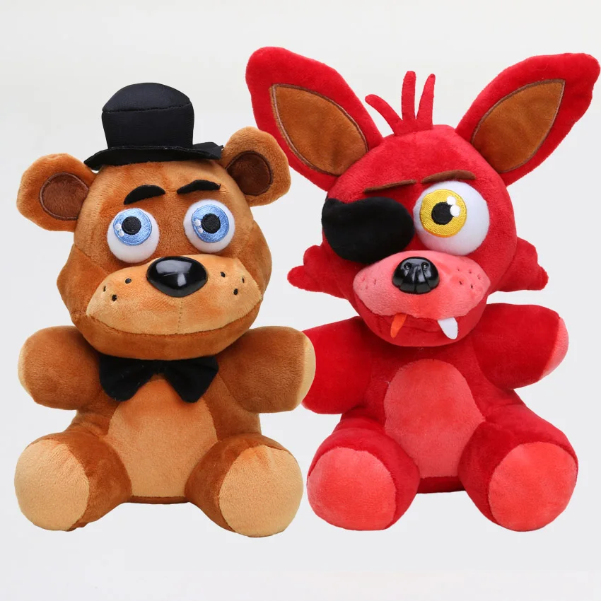 25 см Five Nights At Freddy's пять ночей у Фредди с рисунком персонажей из игры в плюшевые