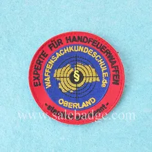 Заказной круглый дизайн логотипа вышитые патчи OEM