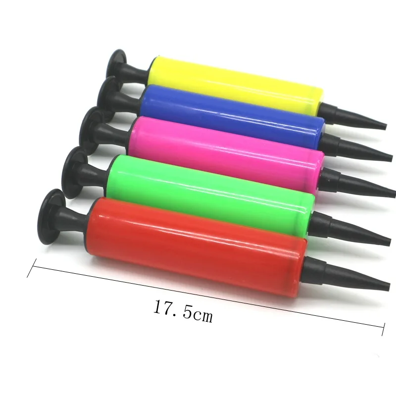 

17.5cm Mini Balloon Pump balloon accessories inflator hand push Air Pump Birthday Party Supplies portable Latex Balloons Pump