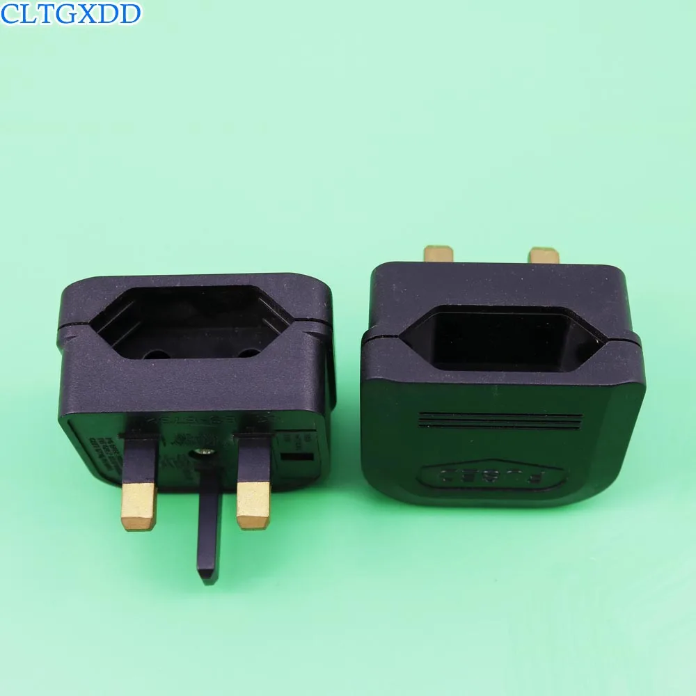 Portable UK to EU AC Power Plug Adaptor Connector