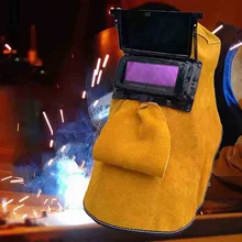 Сварочный шлем маска дышащая маска сварщика защитная маска из воловьей кожи анти-яркая сварка