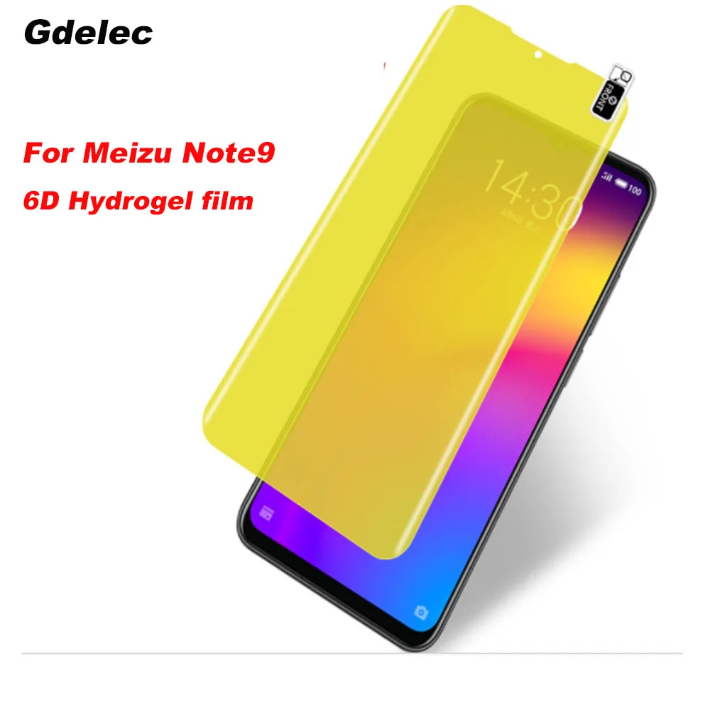 

Front+Back Film New Soft 6D TPU Nano For MEIZU Note 9 note9 Screen protector Hydrogel Film Full Protective not glass
