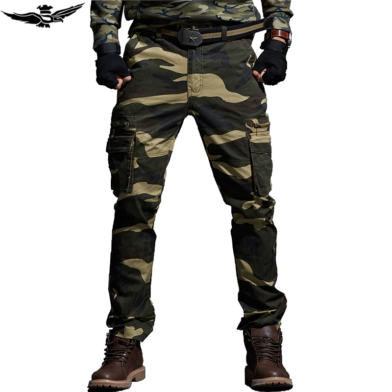 

Tactical Camo Pants Men Mens Military Cargo Pants Men's Army Camouflage Trousers Militari Baggy Pants Winter Warm Trousers.FA05