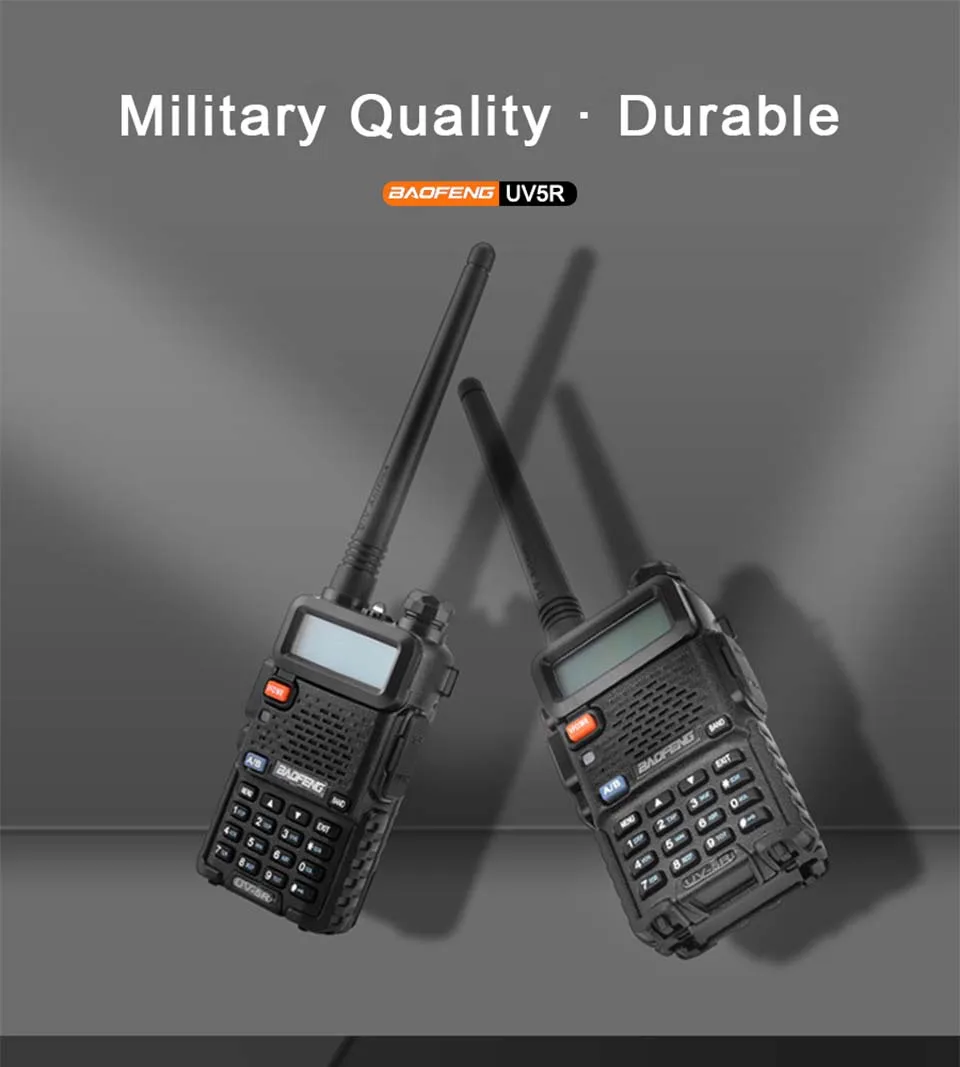 4 шт. Baofeng UV-5R портативная рация Двухдиапазонная профессиональная 5 Вт UV 5R двухсторонняя радио Comunicador UV5R Ham HF трансивер радиостанция