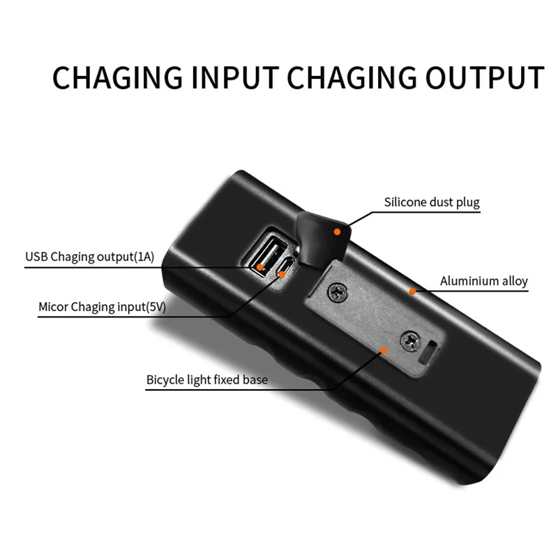 Велосипедный светильник 6000лм 2x XML-L2 светодиодный велосипедный светильник s USB Перезаряжаемый 6000 мА/ч велосипедный передний светильник, задний светильник
