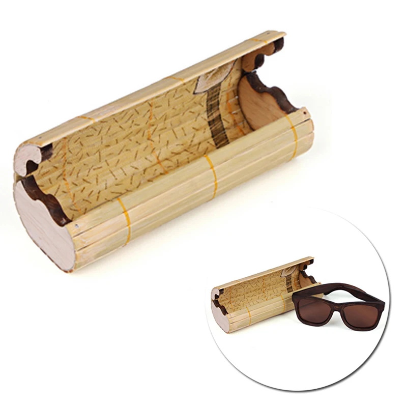 

Men Women Bamboo Wooden Sunglasses Box Vintage Handmade Frame Glasses Case