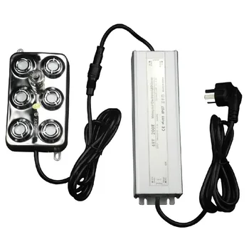 

2000ML/H 6Heads Ultrasonic Mist Maker Fogger Stainless Steel Air Humidifier Greenhouse Aeromist Hydroponics Mushroom