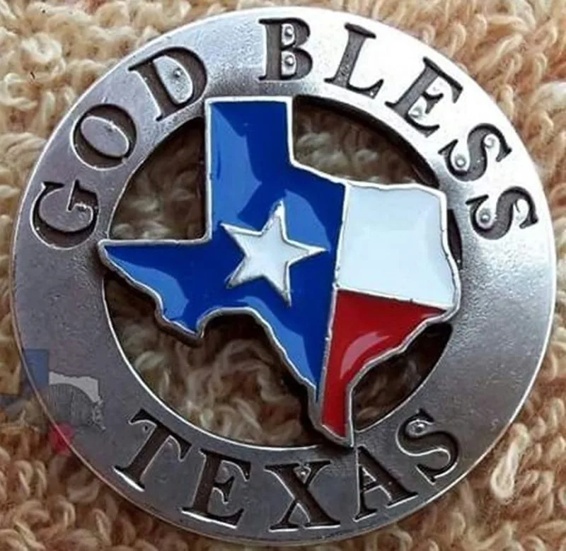 

Silver plated enamel good bless Texas is a State of Mind charm