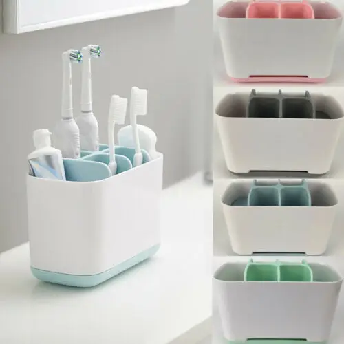 

Toothpaste Holder Electric Toothbrush Bathroom Storage Box Simple Detachable