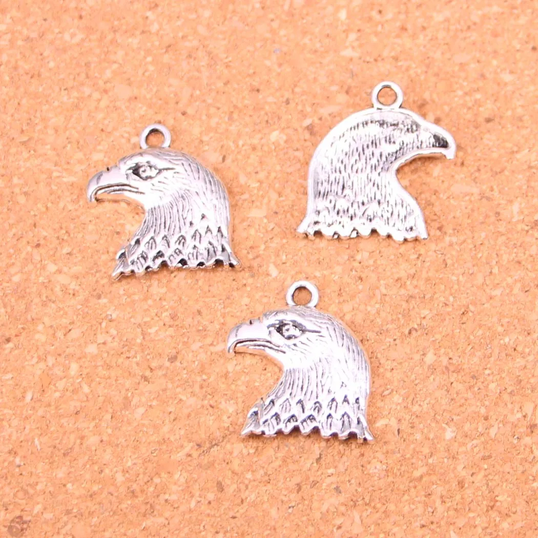 10pcs Tibetan Silver Plated hawk eagle Charms Pendants for Necklace Bracelet Jewelry Making DIY