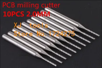 

10PCS 3.175*2.0mm CNC machine Engraving Edge Cutter,solid carbide PCB End Mill,PCB corn milling cutter,Mini Milling cutter bit