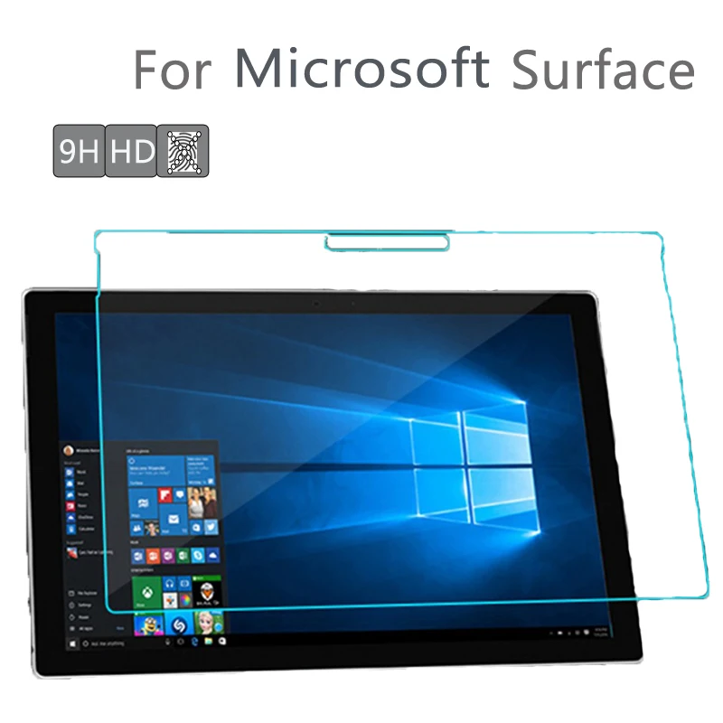 Закаленное стекло для Microsoft Surface Pro 3 4 5 1 2 RT защитная пленка экрана|Защитные экраны