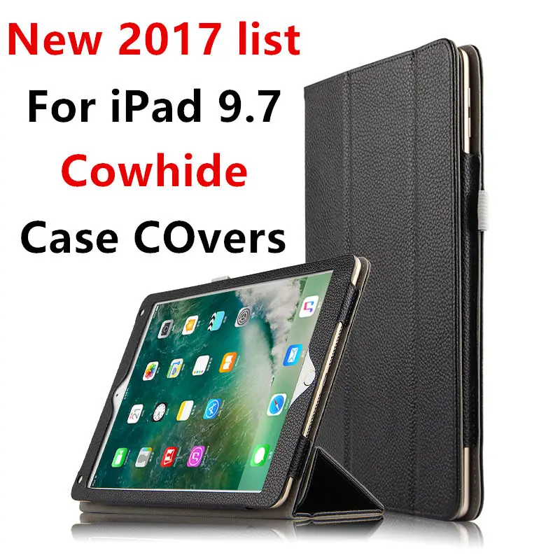 Чехол из воловьей кожи для iPad 9.7 дюймов Pattern список защитную обложку Smart Cover протектор Пояса из натуральной кожи Планшеты для iPad с рукавами 9.7