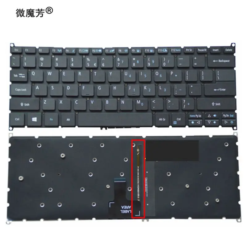  English keyboard FOR Acer Aspire R14 R5-471 R5-471T R5-471T-534X US laptop keyboard