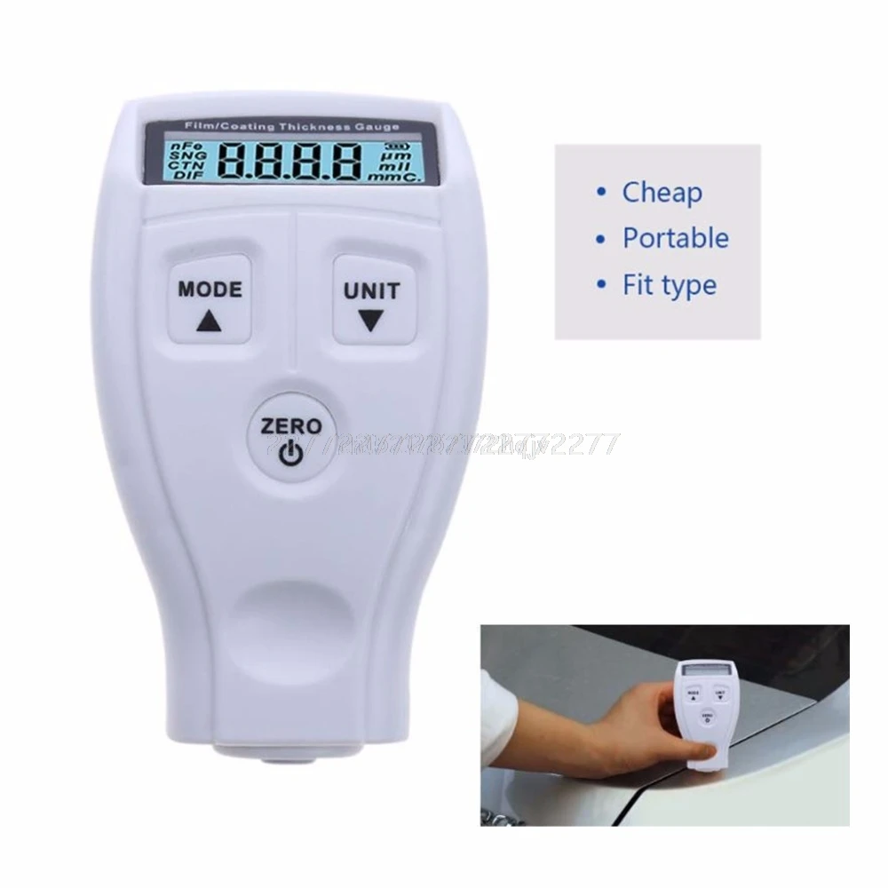 

GM200 LCD Digital Thickness Tester Mini Portable Paint Coating Thickness Measurement Gauge Meter A02 19 Dropship