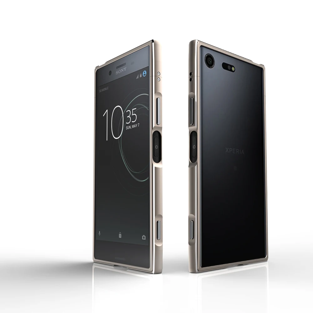 Чехол CELFONE Matel для sony Xperia XZ1, бампер из алюминиевого сплава для sony Xperia XZ1 G8341, рамка для sony XZ1, fundas - Цвет: Золотой