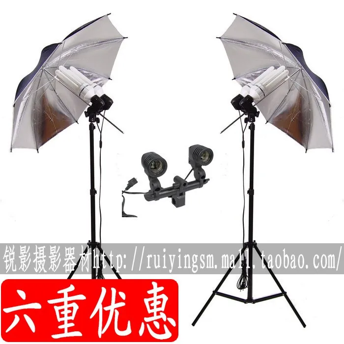 

stand umbrella flash stand and umbrella studio flash studio photo lighting 2stands 2 twin-lamp head 2 umbrella background CD50