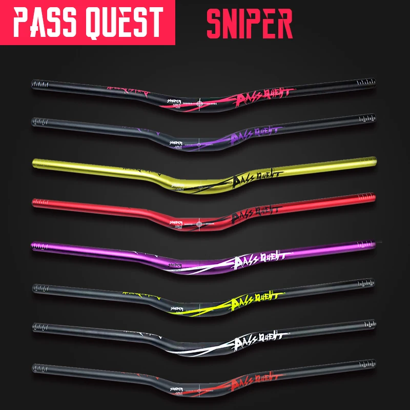 Pass Quest SNIPER руль для велосипеда 720 мм/780 мм алюминиевый сплав MTB 31,8 mmAM DH FR ENDURO руль 8 цветов