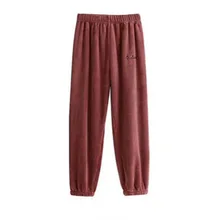 Daeyard фланель для сна, женские осенне-зимние теплые пижамы, Мягкие штаны из кораллового флиса, брюки с эластичной резинкой на талии, повседневная домашняя одежда