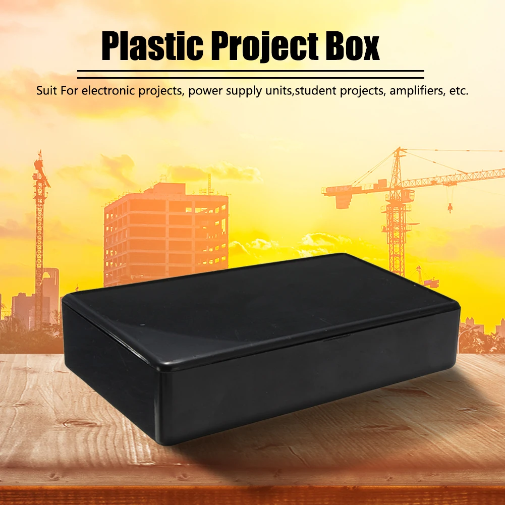 5 шт. черный пластиковый водонепроницаемый чехол электронный проект коробка инструмент «сделай сам» чехол для корпуса 100x60x25 мм