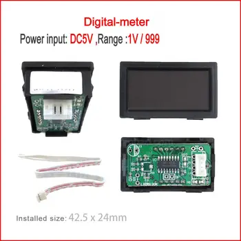 

Small current meter DC5V -1v/999 for inverter welders Digital led display meter