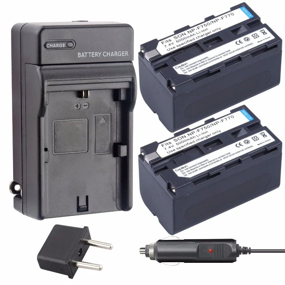 Prix pour Probty 2 pcs 5000 mah np-f770 np-f750 np f770 np f750 npf770 750 batteries + chargeur pour sony np-f550 np-f770 np-f750 f960 F970 Prix pour Probty 2 pcs 5000 mah np-f770 np-f750 np f770 np f750 npf770 750 batteries + chargeur pour sony np-f550 np-f770 np-f750 f960 F970
