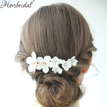 

Crystal And Rhinestone Beaded Leather Fabric Wedding Hair Comb Handmade Fashion Bridal Headpiece
