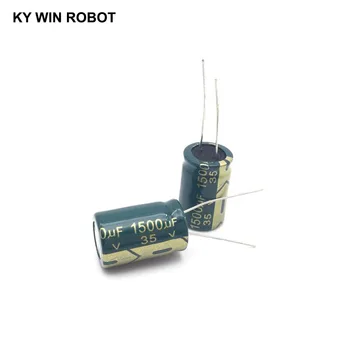 

5 pcs Aluminum electrolytic capacitor 1500 uF 35 V 13 * 21 mm frekuensi tinggi Radial Electrolytic kapasitor