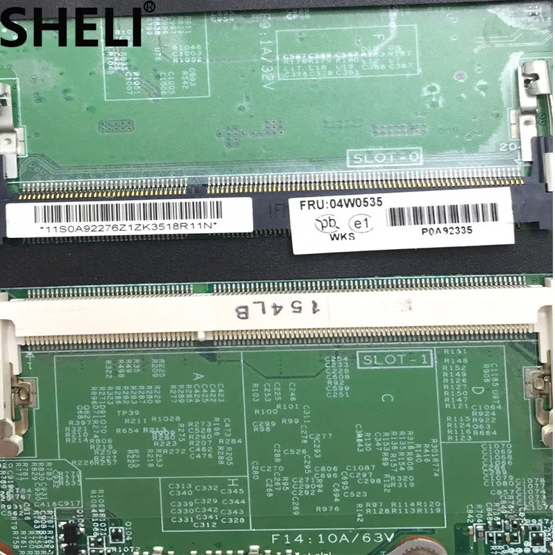 SHELI لينوفو W510 اللوحة المحمول 63Y1896 04W0535 48.4CU14.031 FX880M/1G